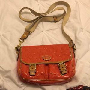 Used pink coach crossbody